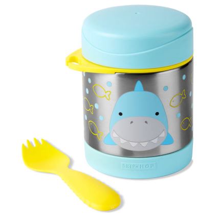 Skip Hop - Ēdiena termos ar karoti/dakšu ZOO 325 ml haizivs