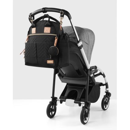 Skip Hop - Pārtīšanas soma bērnu ratiņiem 6in1 SUITE KOMPLEKTS melna