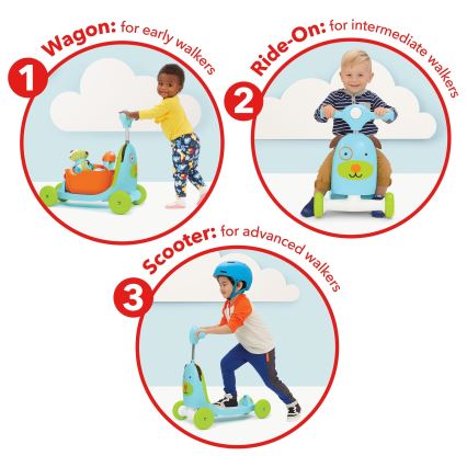 Skip Hop - Skrejritenis 3in1 ZOO suns 3xAAA