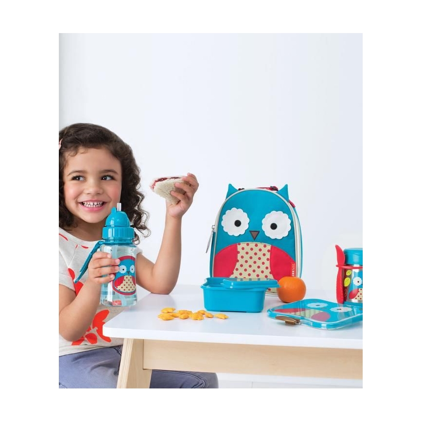 Skip Hop - Termo pārtikas trauks ar karoti/dakšiņu ZOO 325 ml, pūce