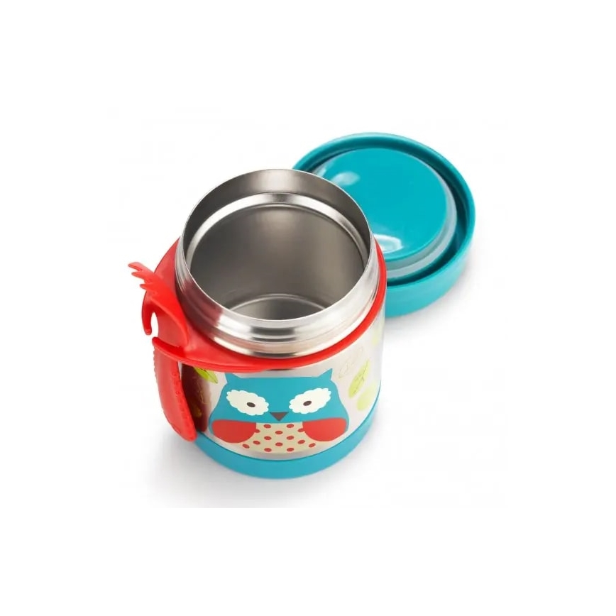 Skip Hop - Termo pārtikas trauks ar karoti/dakšiņu ZOO 325 ml, pūce