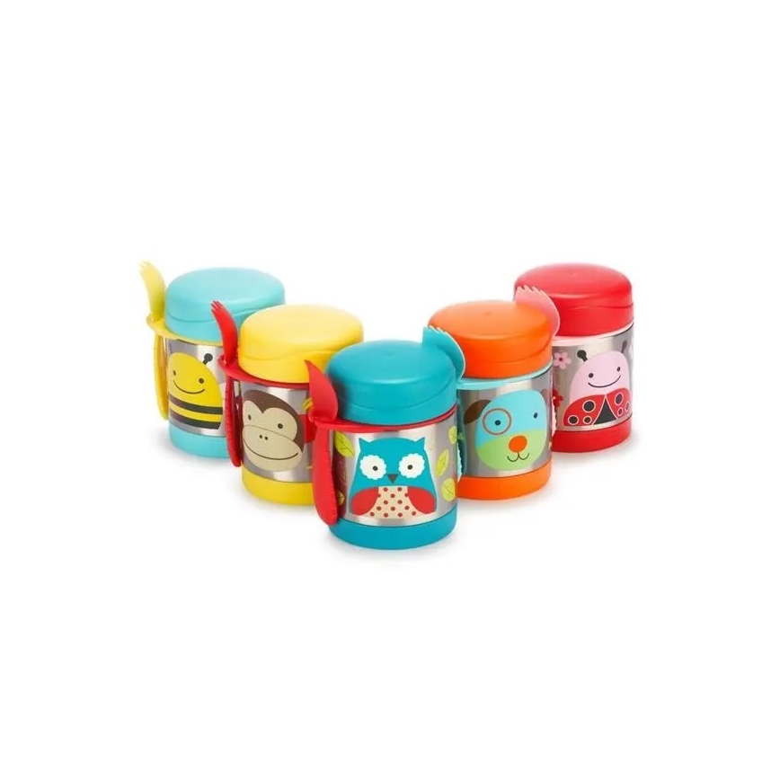 Skip Hop - Termo pārtikas trauks ar karoti/dakšiņu ZOO 325 ml, pūce