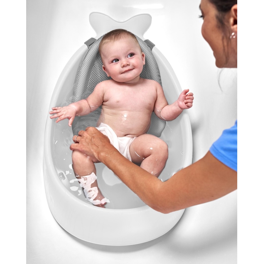 Skip Hop - Vanna zīdaiņiem ar ergonomisku paklājiņu MOBY 3 balta