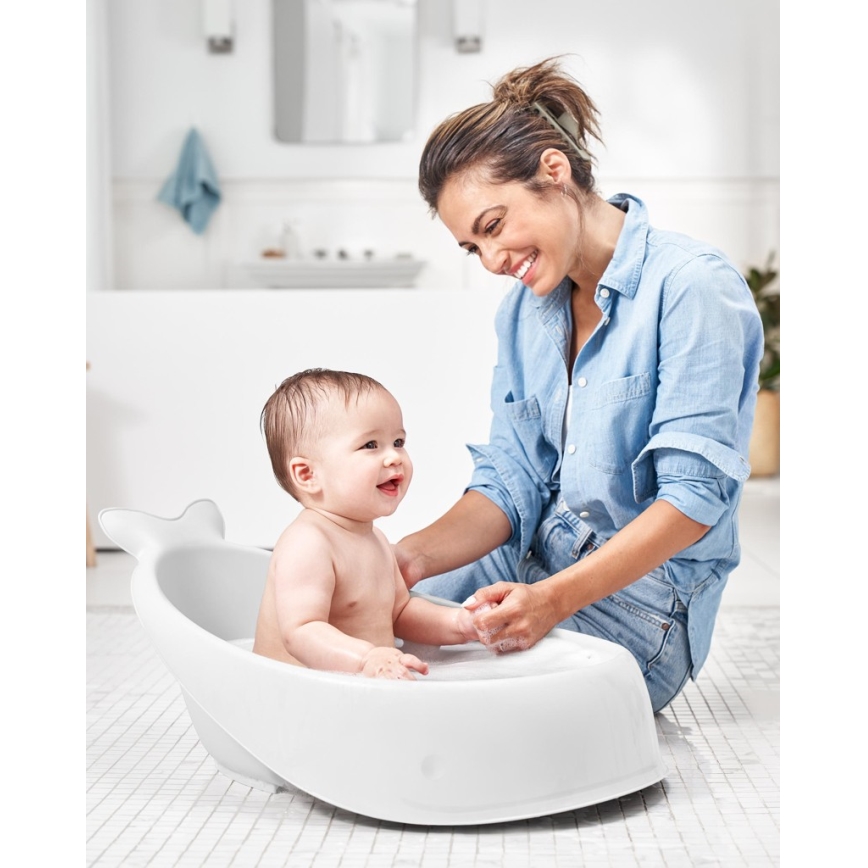 Skip Hop - Vanna zīdaiņiem ar ergonomisku paklājiņu MOBY 3 balta