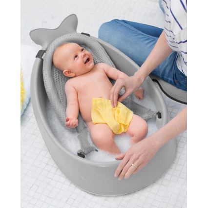 Skip Hop - Vanna zīdaiņiem ar ergonomisku paklājiņu MOBY 3 pelēka