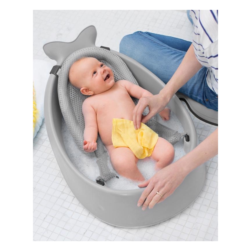 Skip Hop - Vanna zīdaiņiem ar ergonomisku paklājiņu MOBY 3 pelēka