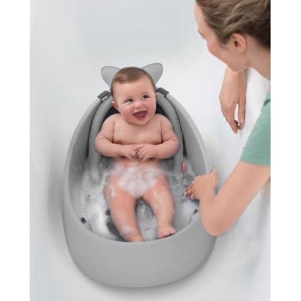 Skip Hop - Vanna zīdaiņiem ar ergonomisku paklājiņu MOBY 3 pelēka