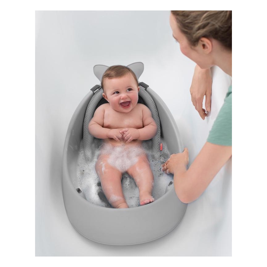 Skip Hop - Vanna zīdaiņiem ar ergonomisku paklājiņu MOBY 3 pelēka