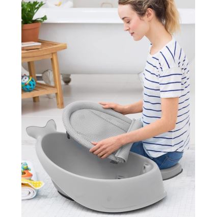 Skip Hop - Vanna zīdaiņiem ar ergonomisku paklājiņu MOBY 3 pelēka
