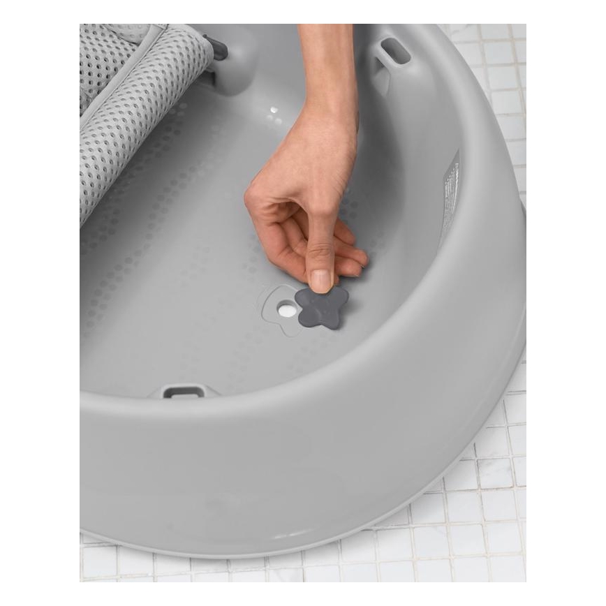 Skip Hop - Vanna zīdaiņiem ar ergonomisku paklājiņu MOBY 3 pelēka