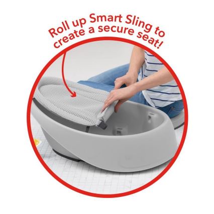 Skip Hop - Vanna zīdaiņiem ar ergonomisku paklājiņu MOBY 3 pelēka