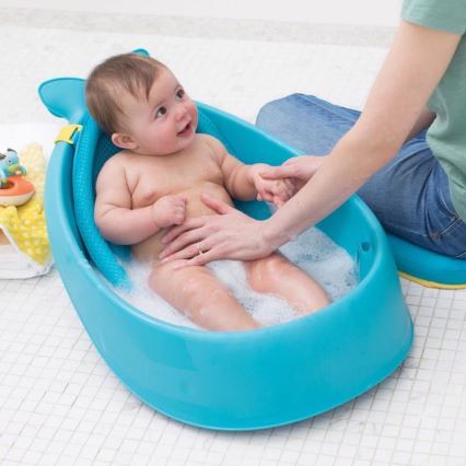 Skip Hop - Vanna zīdaiņiem ar ergonomisku paklājiņu MOBY 3 zila