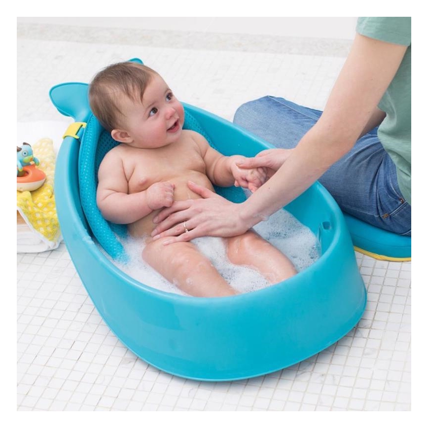 Skip Hop - Vanna zīdaiņiem ar ergonomisku paklājiņu MOBY 3 zila