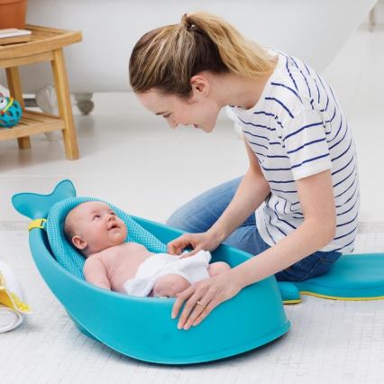 Skip Hop - Vanna zīdaiņiem ar ergonomisku paklājiņu MOBY 3 zila