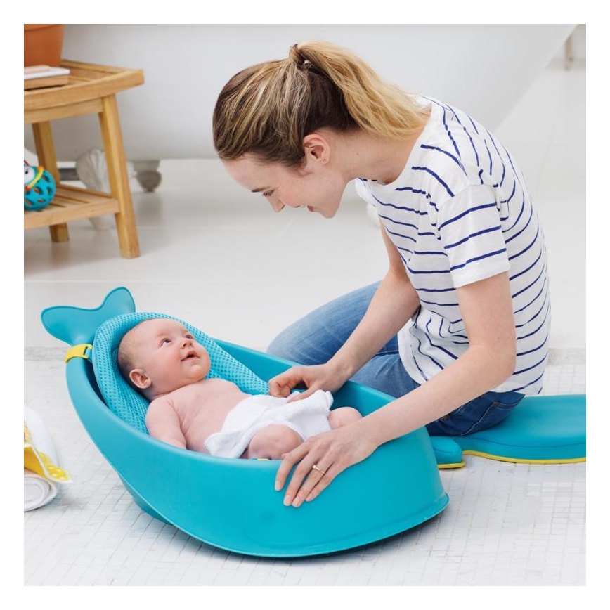 Skip Hop - Vanna zīdaiņiem ar ergonomisku paklājiņu MOBY 3 zila
