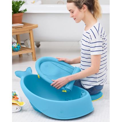 Skip Hop - Vanna zīdaiņiem ar ergonomisku paklājiņu MOBY 3 zila
