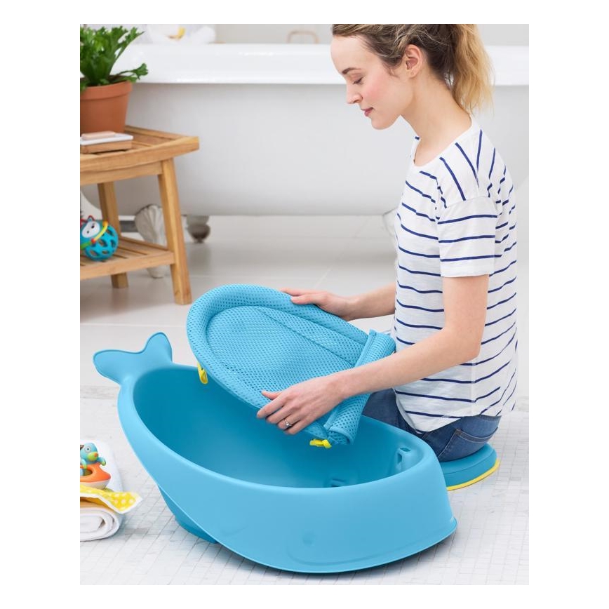 Skip Hop - Vanna zīdaiņiem ar ergonomisku paklājiņu MOBY 3 zila