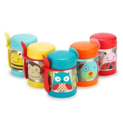 Skip Hop - ZOO ēdiena termos ar karoti un dakšiņu, 325 ml, pūce