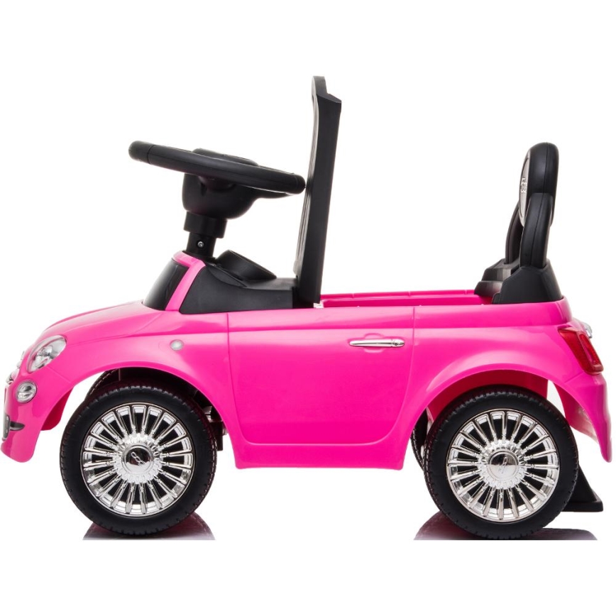 Skrejritenis Fiat 500 2xAA rozā