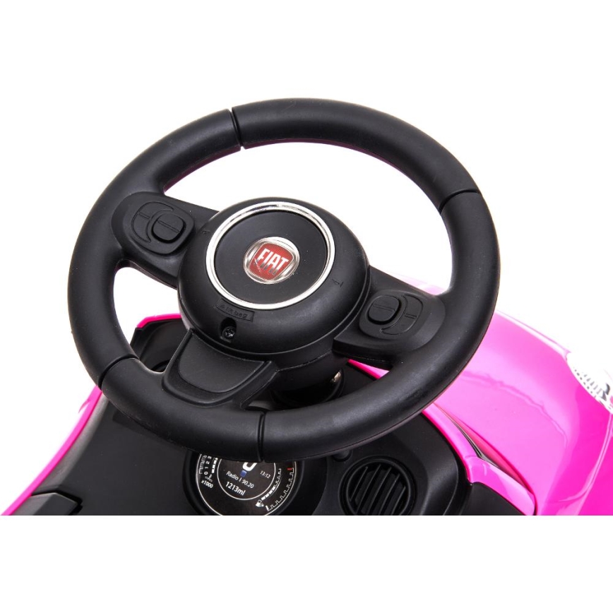 Skrejritenis Fiat 500 2xAA rozā