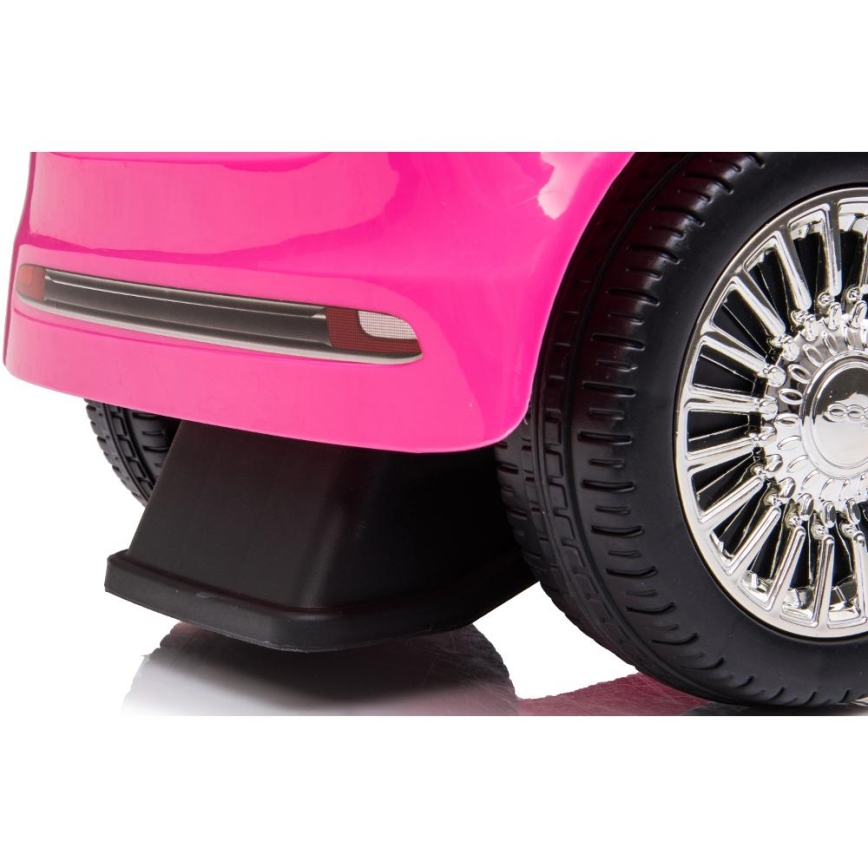Skrejritenis Fiat 500 2xAA rozā