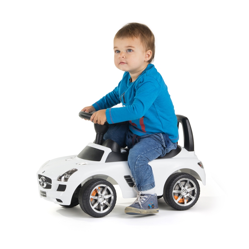 Skrejritenis Mercedes 2xAA balta/melna