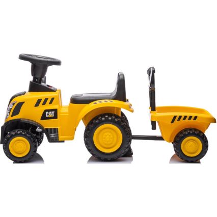 Skrejritenis traktors CAT 2xAA dzeltena/melna
