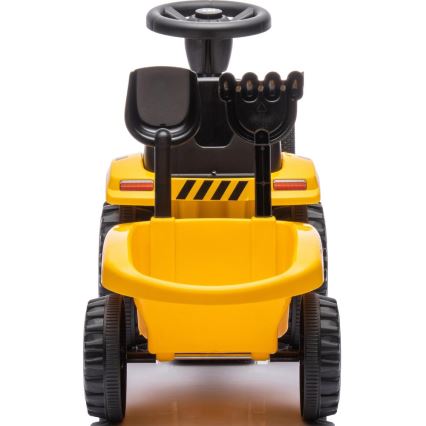 Skrejritenis traktors CAT 2xAA dzeltena/melna