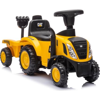 Skrejritenis traktors CAT 2xAA dzeltena/melna