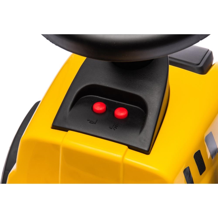 Skrejritenis traktors CAT 2xAA dzeltena/melna