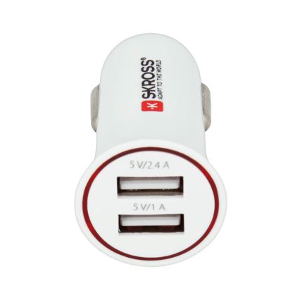 SKROSS - Auto lādētājs 2xUSB/3400mA/12-24V/5V