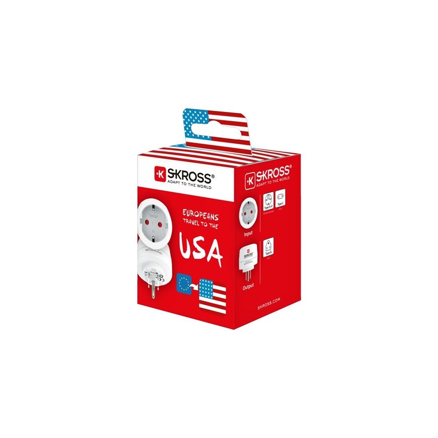 SKROSS PA29 - Ceļojuma adapteris USA 15A