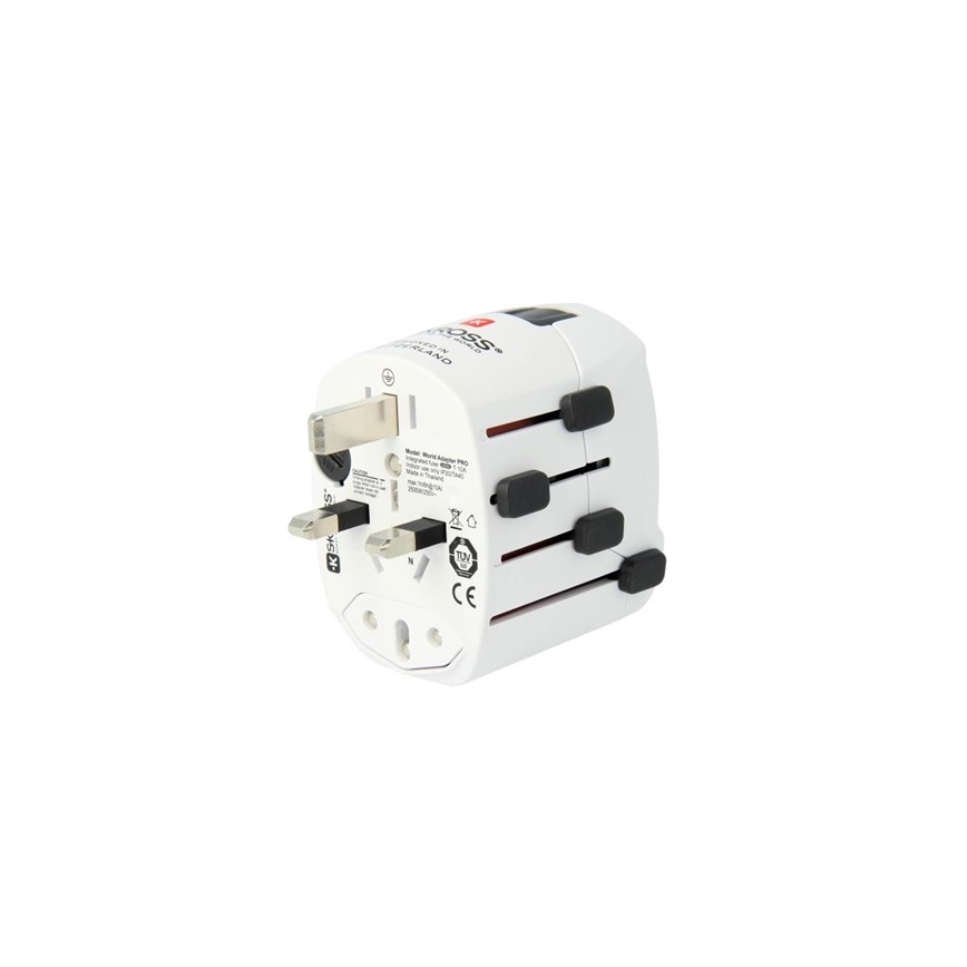 SKROSS - Universāls ceļojuma adapteris 6,3A