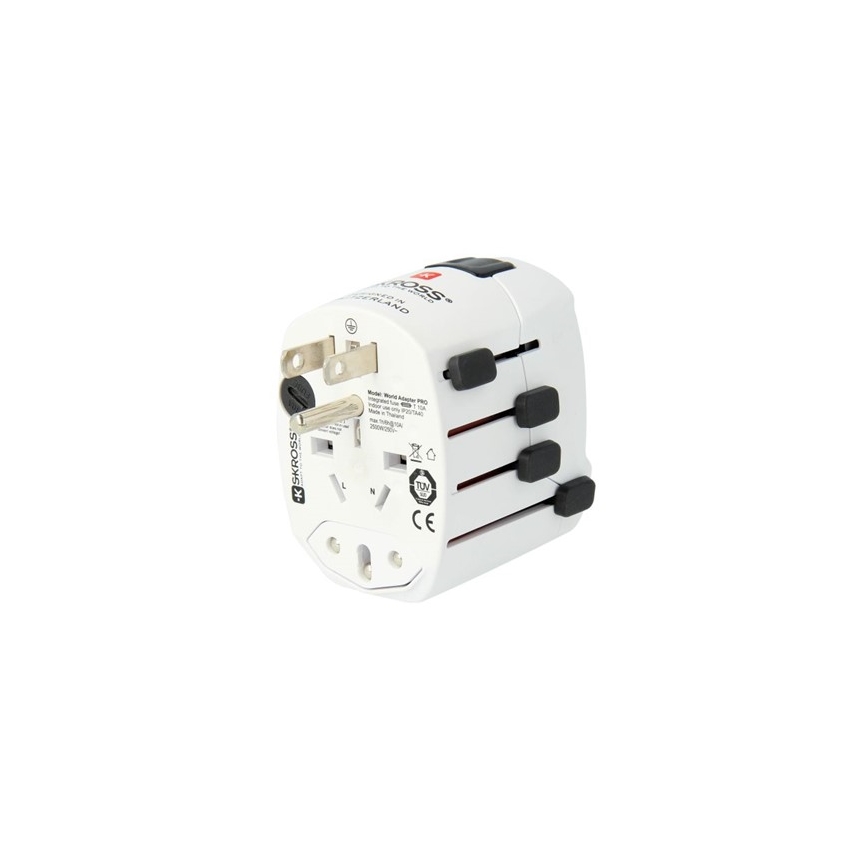 SKROSS - Universāls ceļojuma adapteris 6,3A