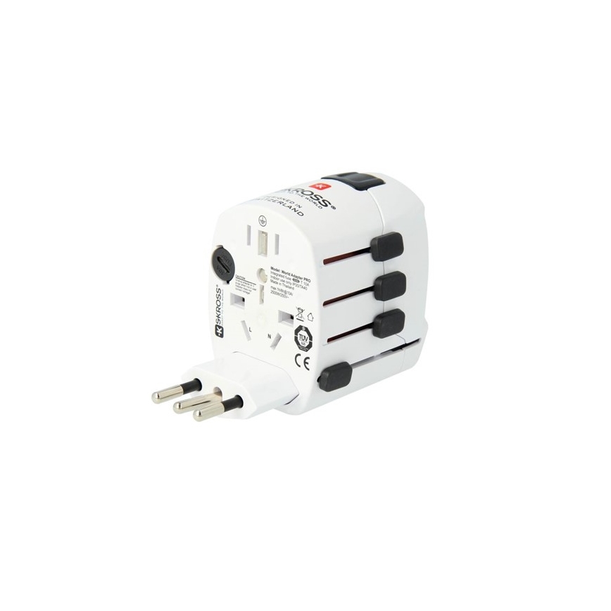 SKROSS - Universāls ceļojuma adapteris 6,3A