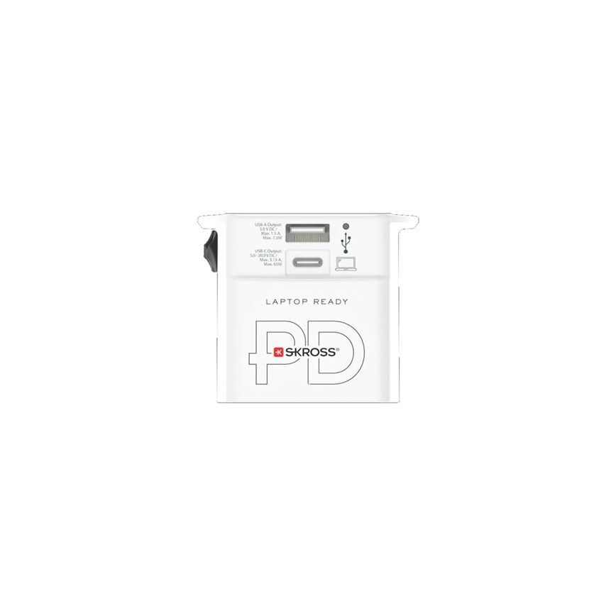 Ceļojumu lādētājs MUV USB AC65PD USB A+C 65W