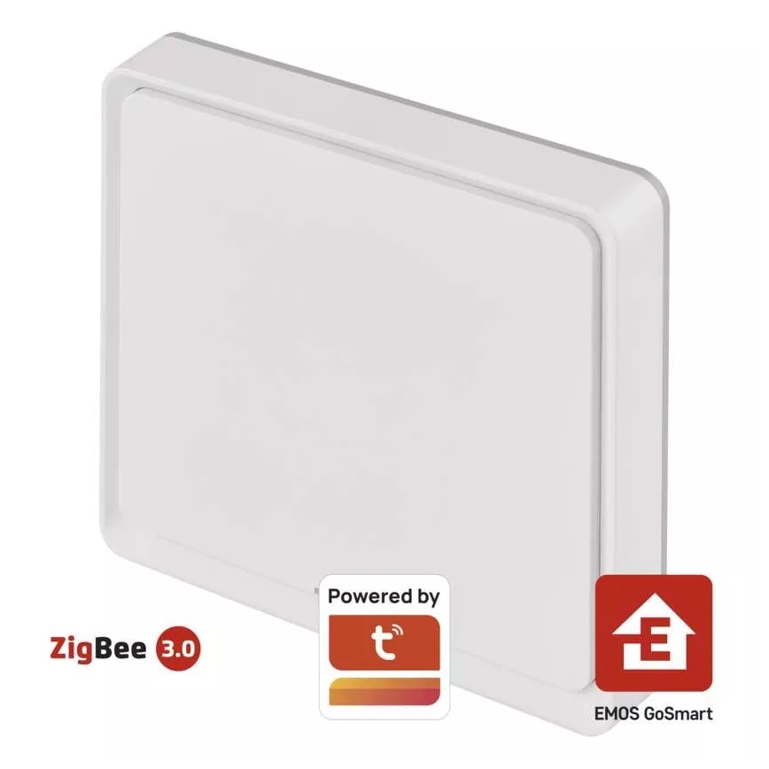 Slēdzis 1 poga GoSmart 1xCR2430 Tuya balta