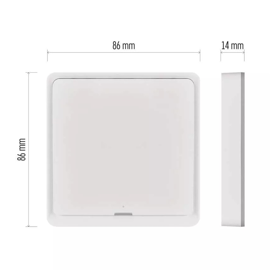 Slēdzis 1 poga GoSmart 1xCR2430 Tuya balta