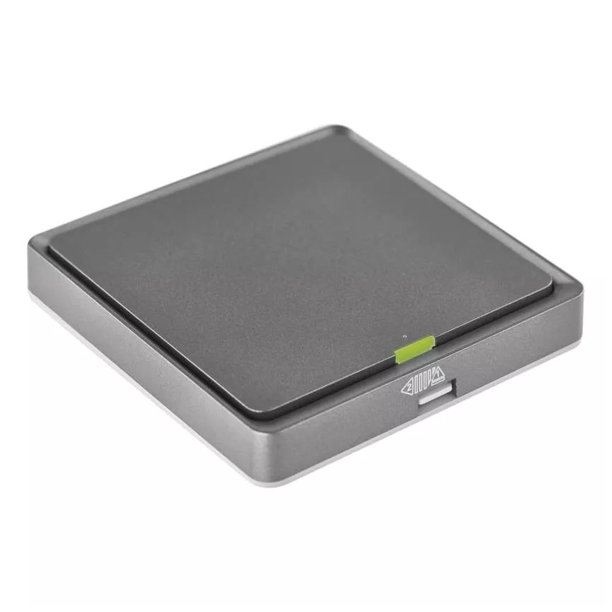 Slēdzis 1 poga GoSmart 1xCR2430 Tuya melna