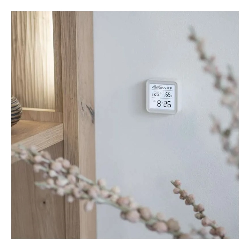 Smart Ciparu termometrs GoSmart 3xAAA Tuya balta