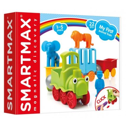 Smartmax - Magnētiskais konstruktors Mans pirmais vilciens 22 gab.