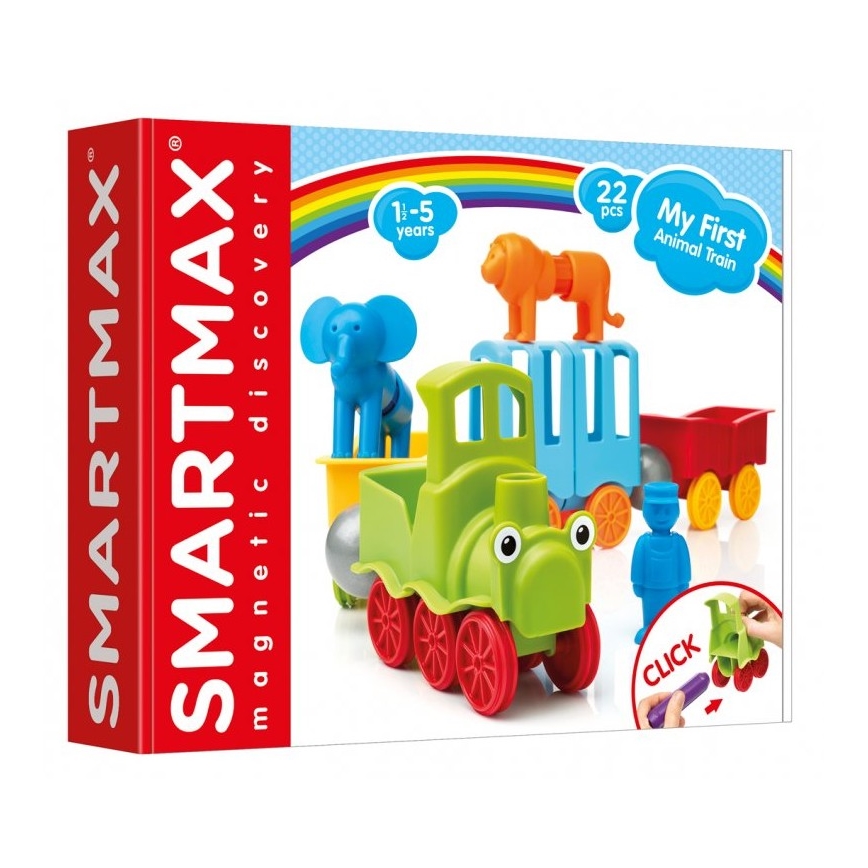 Smartmax - Magnētiskais konstruktors Mans pirmais vilciens 22 gab.