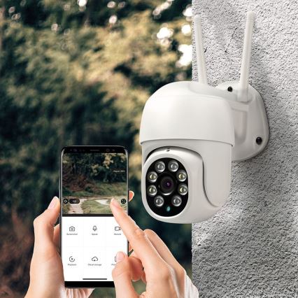Viedā āra kamera ar 2K (3MP) sensoru, IP65, Wi‑Fi, Tuya