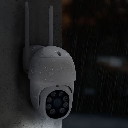 Viedā āra kamera ar 2K (3MP) sensoru, IP65, Wi‑Fi, Tuya