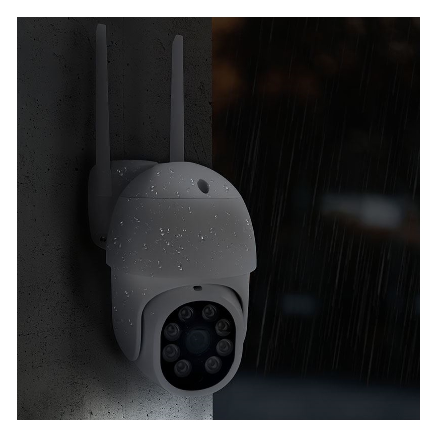 Viedā āra kamera ar 2K (3MP) sensoru, IP65, Wi‑Fi, Tuya