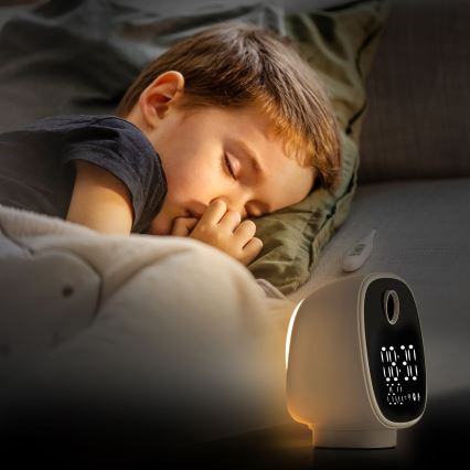 Viedā kamera ar modinātāju, termometru un LED lampu 1296p 3Mpx 5V Wi-Fi Tuya IP65