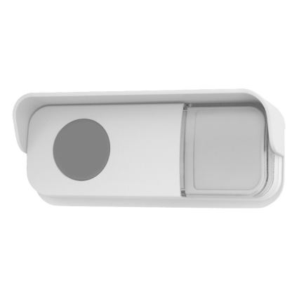 Bezvadu kontaktligzdas durvju zvans 230V + 2x poga 2xCR2032 IP56 balta