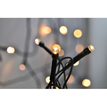 LED āra virtene — 500 LED, 8 režīmi, IP44, 55 m, silti balta
