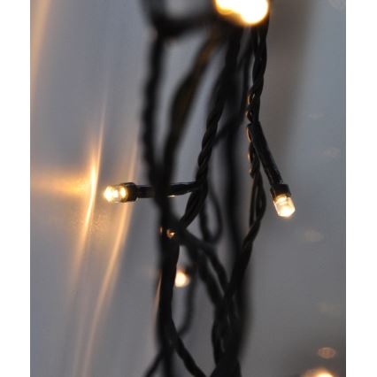 LED āra virtene — 500 LED, 8 režīmi, IP44, 55 m, silti balta