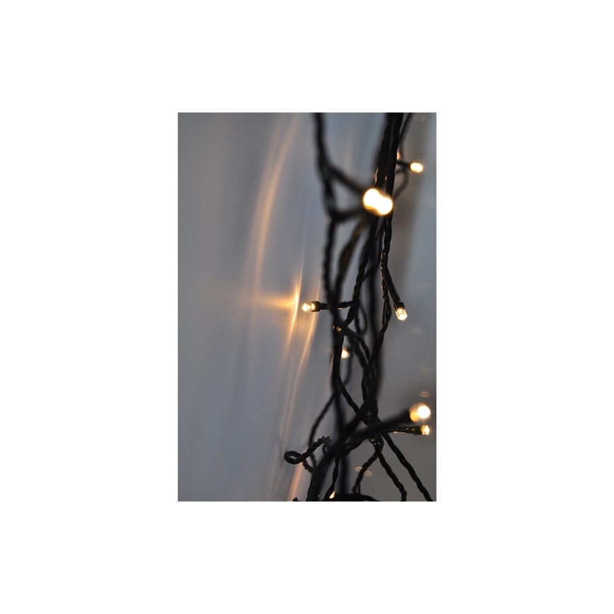 LED Ziemassvētku āra virtene 400xLED/8 funkcijas 25 m IP44 silti balta